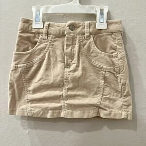 Mayoral Cream Velvet Skirt